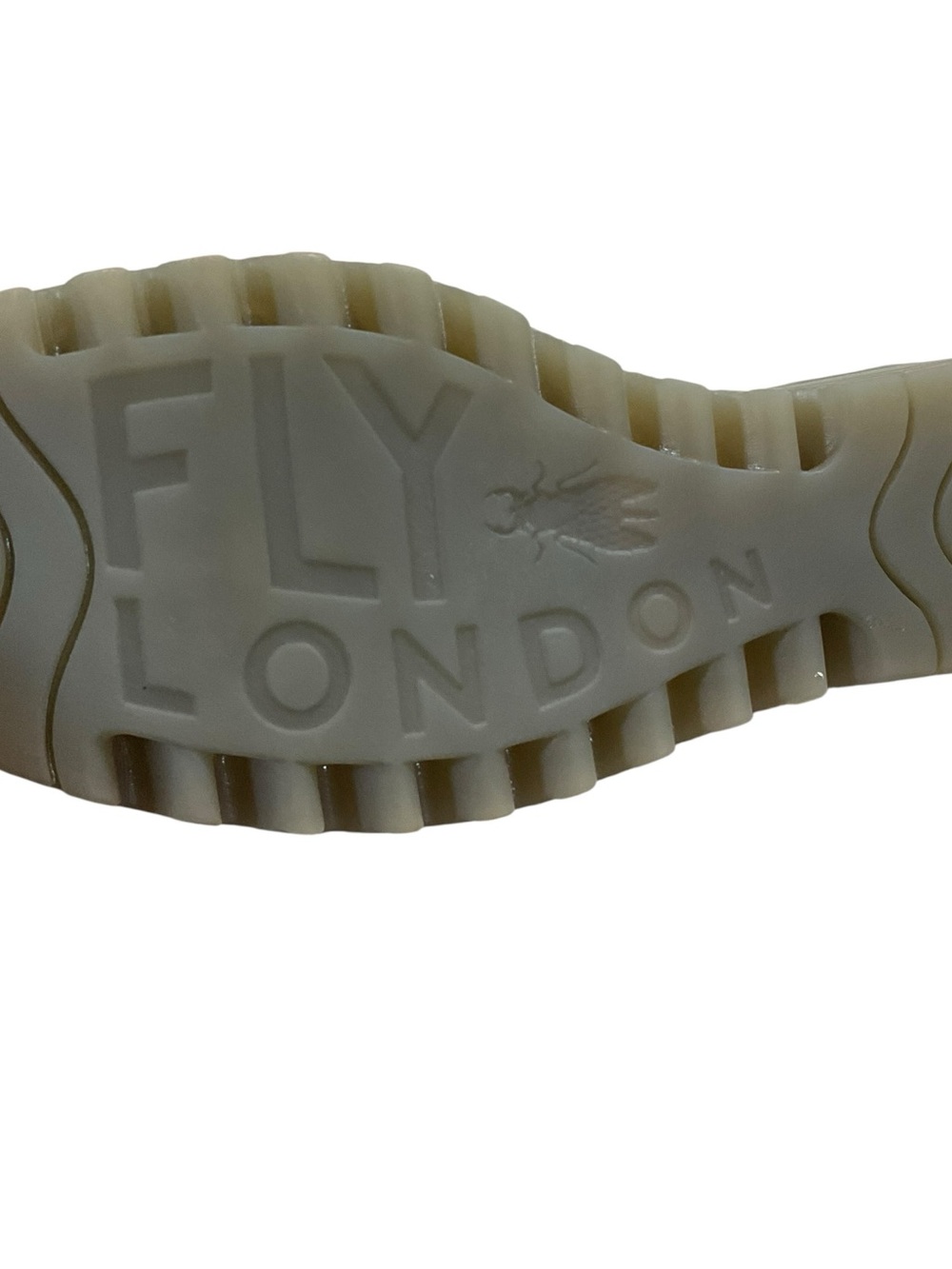 Fly London Yala Taupe Nubuck Leather Mary Jane Wedge Shoes 38 - Picture 10 of 11